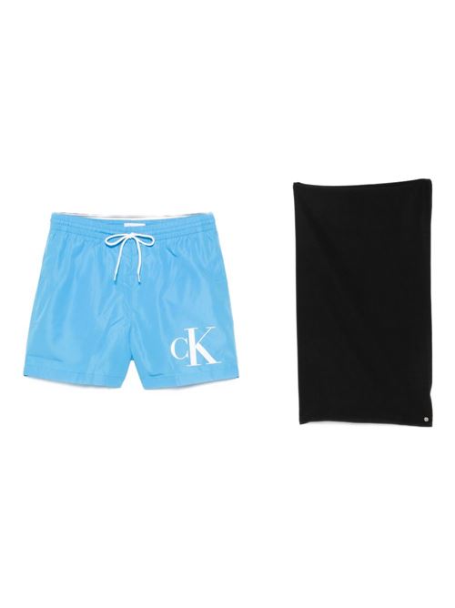 Costume da bagno uomo celeste Calvin Klein | KM0KM00849CY0